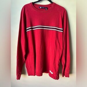 Vintage American Eagle Outfitters Shirt Sz Large Red Long Sleeve Y2K 190% Cotton